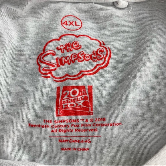 Homer Simpson The Simpsons Christmas T-shirt Mens 4XL. - Picture 6 of 7